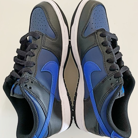 Nike Dunk Low Black Midnight Navy Wmns 7.5 - Picture 3 of 10